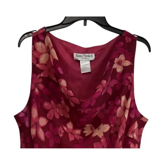 Ronni Nicole Floral Sleeveless Dress Size 22 Lined PlusSize Feminine Lightweight - Picture 5 of 5